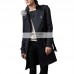 Burberry London Mens Cotton Twill Trench Black Coat