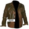 Men's Designers Green Distressed Leather Jacket (Johnny Depp)