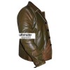 Men's Designers Green Distressed Leather Jacket (Johnny Depp)