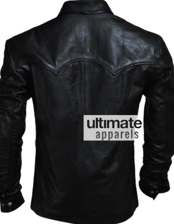 Governor Black Leather Jacket In Walking Dead Season 4