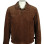 Men Suede Leather Dark Brown Formal Jacket