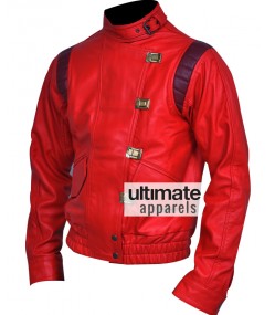 Akira Kaneda Capsule Red Biker Leather Jacket Costume