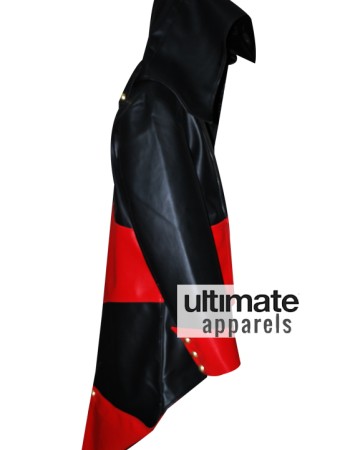 Assassins Creed Connor Kenway Black Red Faux Jacket Assassins Creed Connor Kenway Black Red Faux Jacket