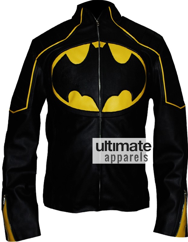 Designers Batman Begins Style Black Biker Leather Jacket Designers Batman Begins Style Black Biker Leather Jacket