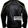 Designers Batman Begins Style Black Biker Leather Jacket Designers Batman Begins Style Black Biker Leather Jacket