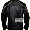 Designers Batman Begins Style Black Biker Leather Jacket
