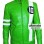 Ben 10 Cartoon Green Leather Jacket Sale