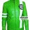 Ben 10 Cartoon Green Leather Jacket Sale