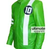 Ben 10 Cartoon Green Leather Jacket Sale