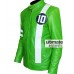 Ben 10 Cartoon Green Leather Jacket Sale