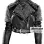 Britney Spears Designer's Women Black Spiked Studded Jacket