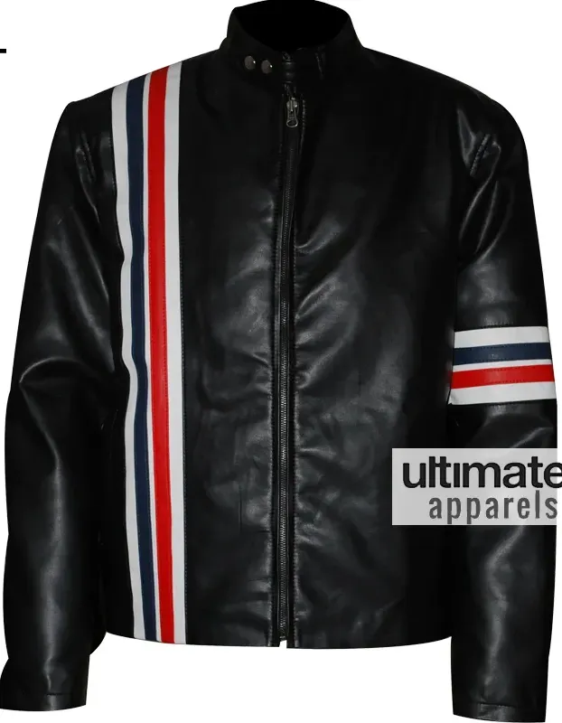 Captain America Easy Rider Peter Fonda Biker Black Jacket Captain America Easy Rider Peter Fonda Biker Black Jacket