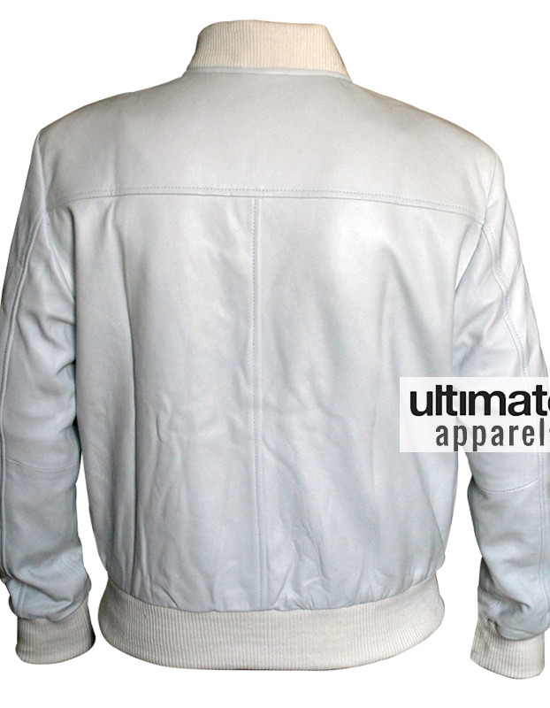 Crazy Stupid Love Ryan Gosling (Jacob) White Bomber Jacket