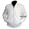 Crazy Stupid Love Ryan Gosling (Jacob) White Bomber Jacket