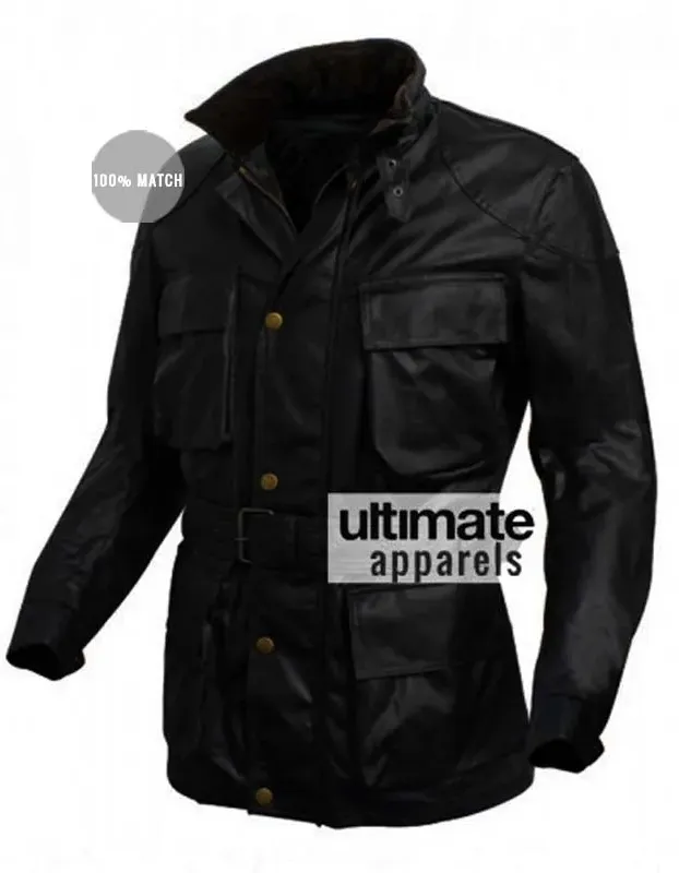 Dark Knight Rises Bane Black Leather Jacket Dark Knight Rises Bane Black Leather Jacket