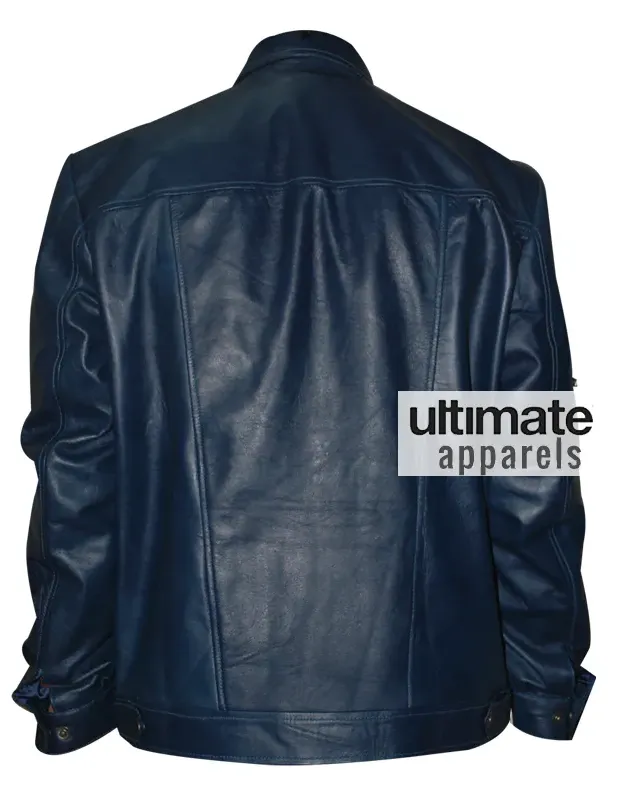 Designers Navy Blue Men's Leather Jacket Designers Navy Blue Men's Leather Jacket