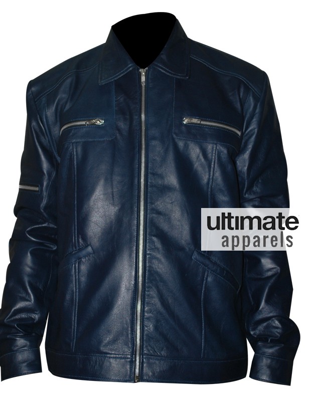Designers Navy Blue Men's Leather Jacket Designers Navy Blue Men's Leather Jacket