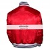 Homme Men's Red Bomber Varsity Satin Jacket