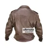 Brando Heavy Duty Distressed Brown Biker Leather Jacket: