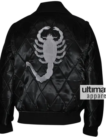 Drive Scorpion Ryan Gosling Black Satin Jacket