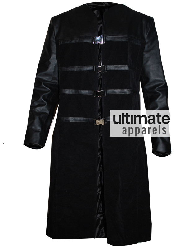 Farscape PeaceKeeper John Crichton Black Trench Coat Costume Farscape PeaceKeeper John Crichton Black Trench Coat Costume