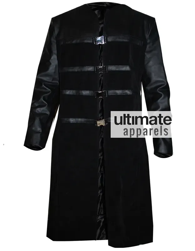 Farscape PeaceKeeper John Crichton Black Trench Coat Costume Farscape PeaceKeeper John Crichton Black Trench Coat Costume