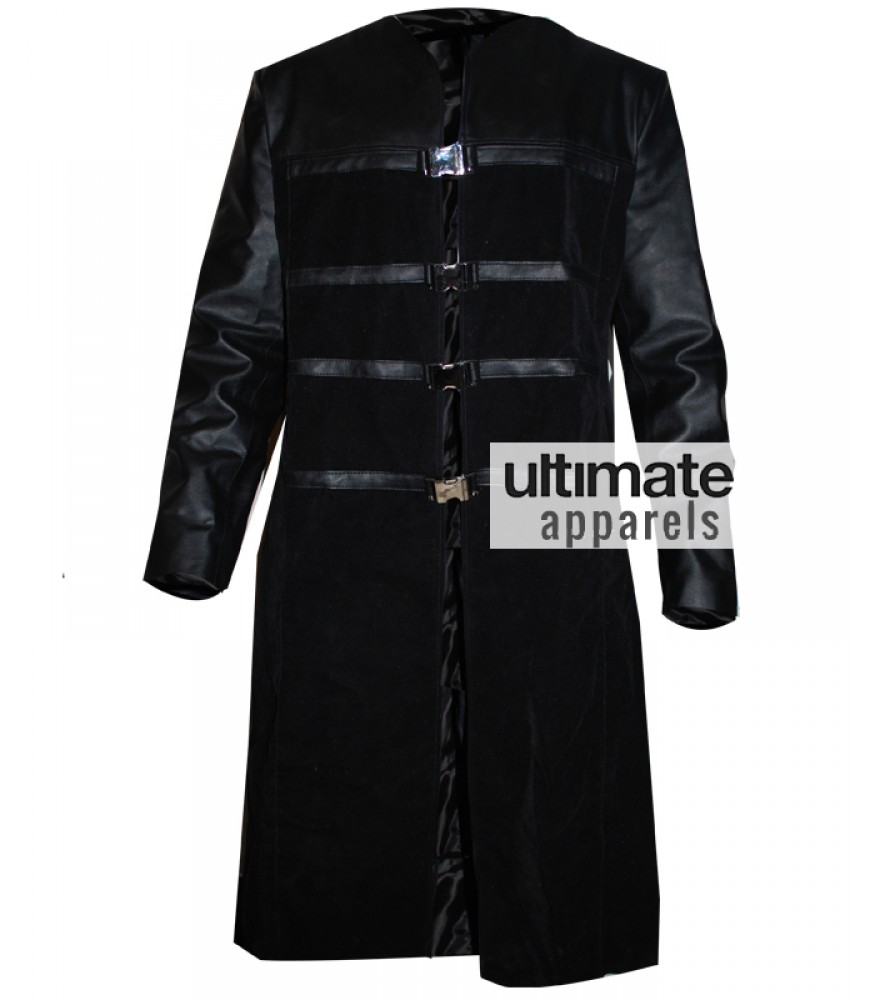 Farscape PeaceKeeper John Crichton Black Trench Coat Costume