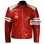 Fight Club Brad Pitt Red Jacket With White Stripes