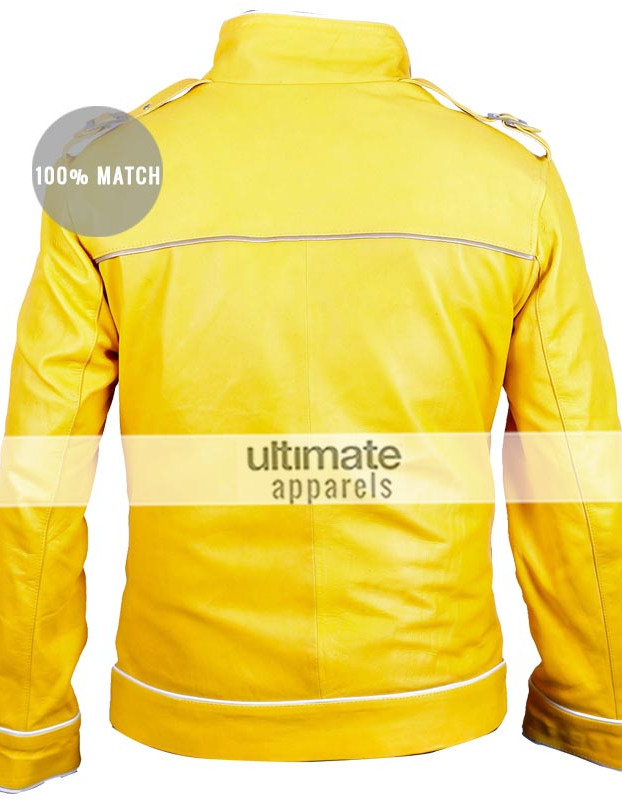 Freddie Mercury Concert Yellow Replica Jacket Costume Freddie Mercury Concert Yellow Replica Jacket Costume