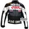 Honda CBR Men's Black and White Biker Jacket Honda CBR Men's Black and White Biker Jacket