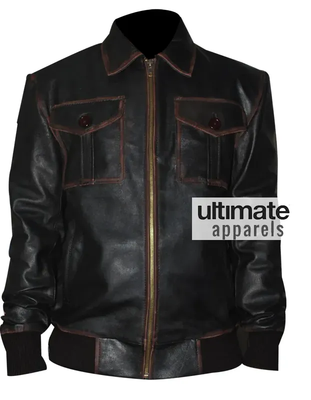 Once Upon A Time Jamie Dornan (Sheriff Graham Humbert) Black Bomber Jacket