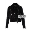 Keira Knightley Burberry Prorsum Black Quilted Leather Jacket Keira Knightley Burberry Prorsum Black Quilted Leather Jacket