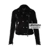 Keira Knightley Burberry Prorsum Black Quilted Leather Jacket Keira Knightley Burberry Prorsum Black Quilted Leather Jacket