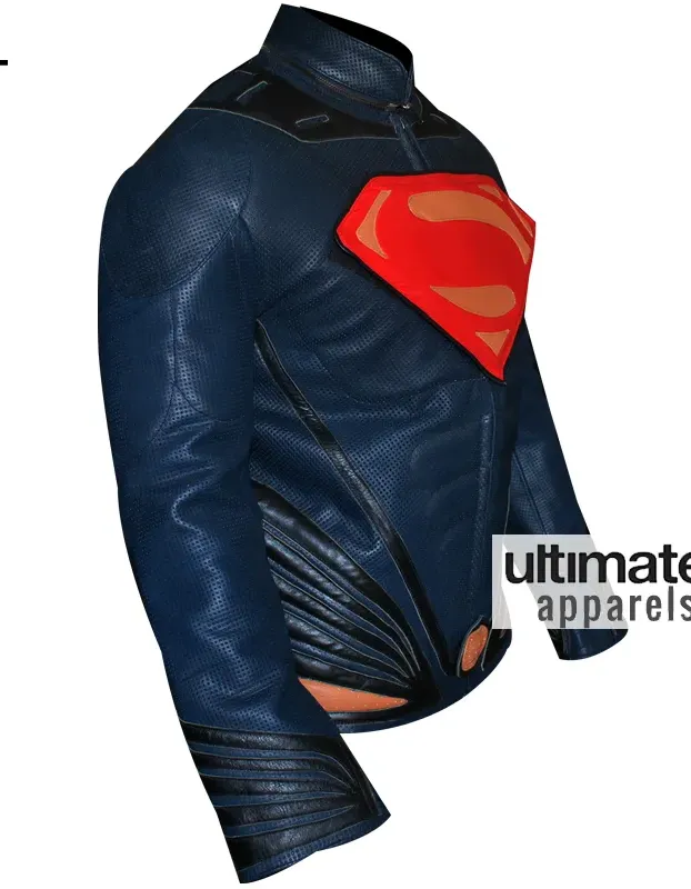 Man of Steel Superman Leather Costume Jacket Man of Steel Superman Leather Costume Jacket