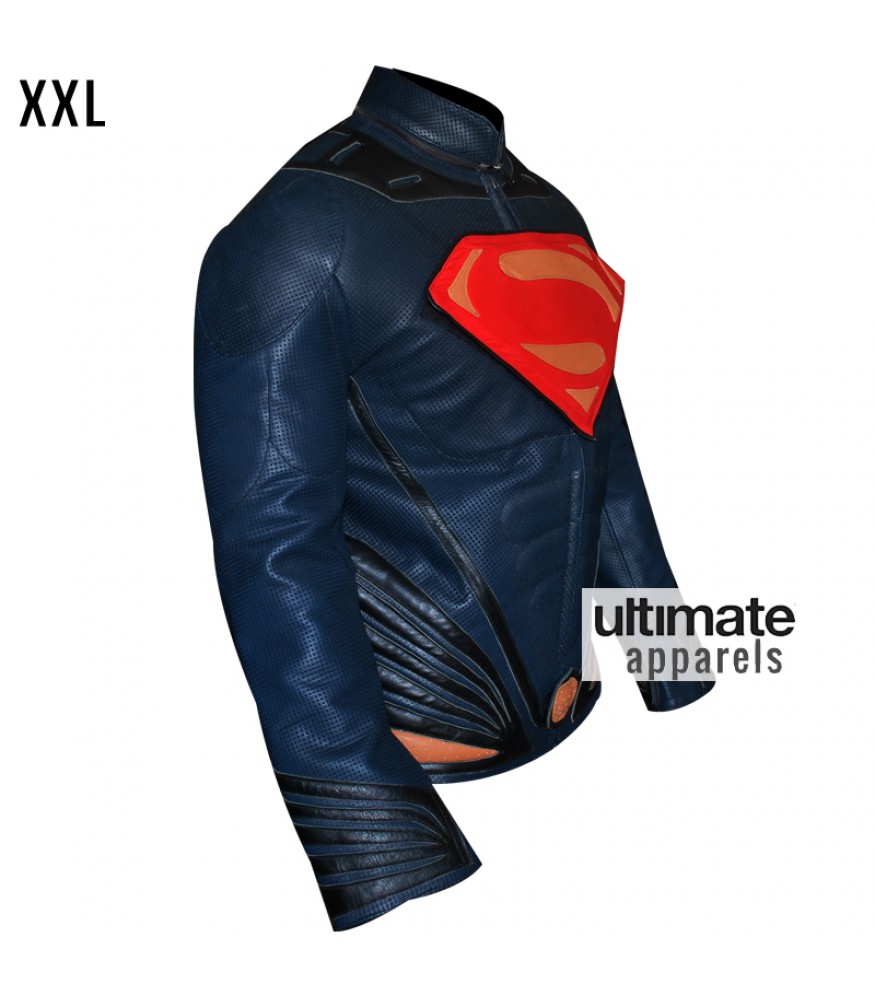 Man of Steel Superman Leather Costume Jacket