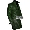 Designers Men Green Cargo Style Trench Jacket