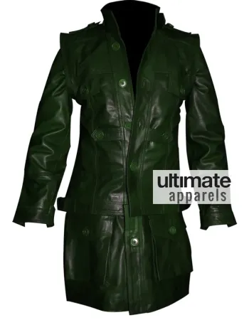 Designers Men Green Cargo Style Trench Jacket