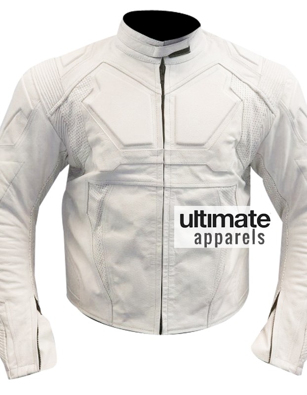 Oblivion Tom Cruise (Jack Harper) White Motorcycle Jacket Oblivion Tom Cruise (Jack Harper) White Motorcycle Jacket