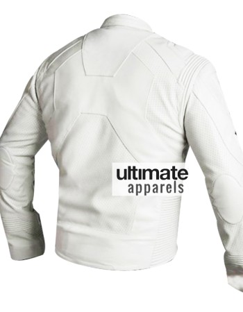 Oblivion Tom Cruise (Jack Harper) White Motorcycle Jacket