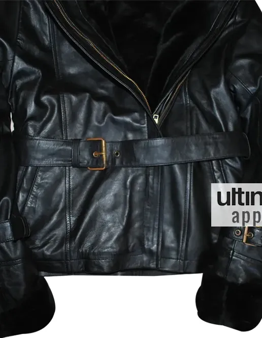 Once Upon A Time Jennifer Morrison Emma Swan Hooded Leather Jacket