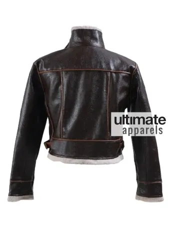 Resident Evil 4 Leon Kennedy Bomber Fur Leather Jacket Resident Evil 4 Leon Kennedy Bomber Fur Leather Jacket
