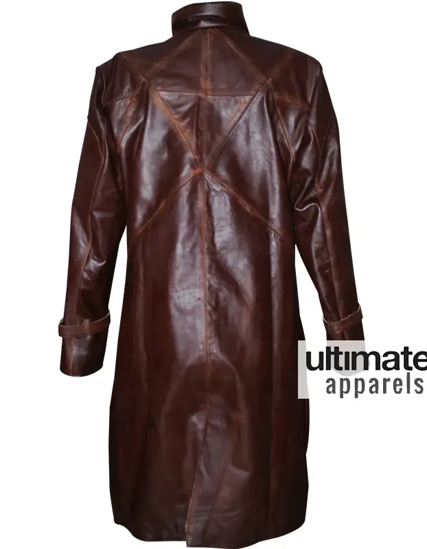 Watch Dogs Aiden Pearce Distressed Trench Costume Jacket Watch Dogs Aiden Pearce Distressed Trench Costume Jacket