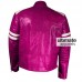 Designers Women Pink Leather Motorcycle Jacket