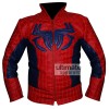 The Amazing Spiderman Red & Blue Leather Jacket Costume