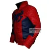 The Amazing Spiderman Red & Blue Leather Jacket Costume The Amazing Spiderman Red & Blue Leather Jacket Costume