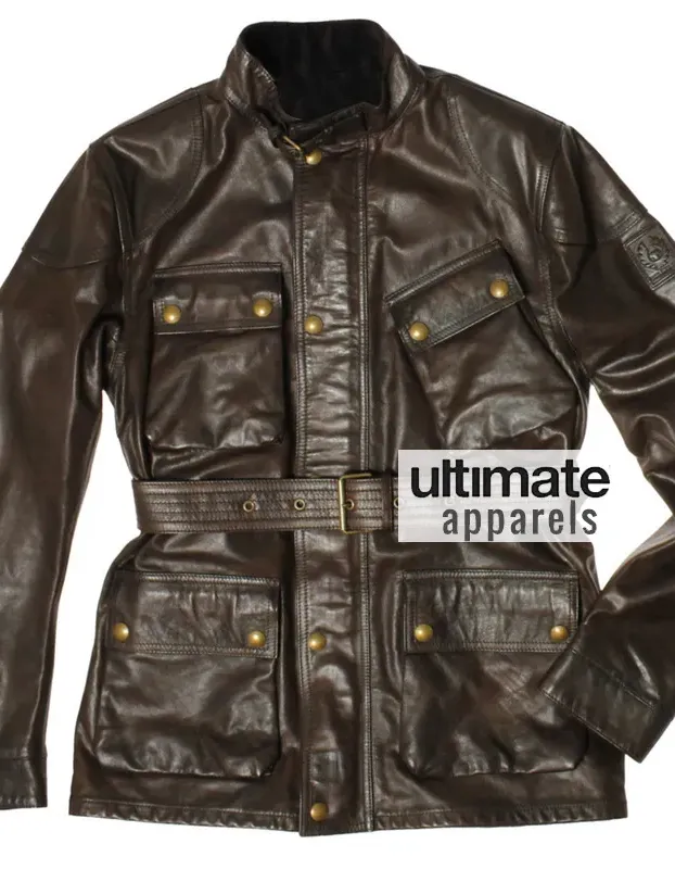 Ultimate Panther Men's Brown Motorcycle Jacket