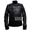 Winter Soldier Bucky (Sebastian Stan) Black Leather Jacket