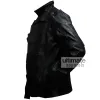 Winter Soldier Bucky (Sebastian Stan) Black Leather Jacket