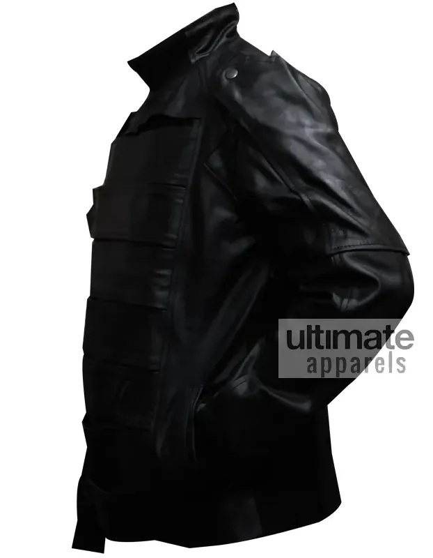 Winter Soldier Bucky (Sebastian Stan) Black Leather Jacket