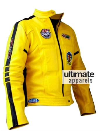 Kill Bill Beatrix Kiddo Yellow Motorcycle Leather Jacket